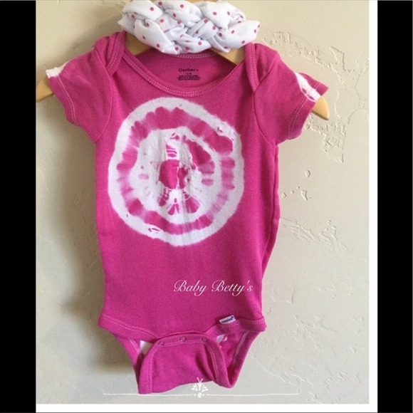 Gerber Onesie and headband. Pink size 12 months - Picture 4 of 4